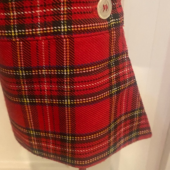 Karen Kane red plaid shirt /shirt dress.  Made in USA. - Picture 3 of 9